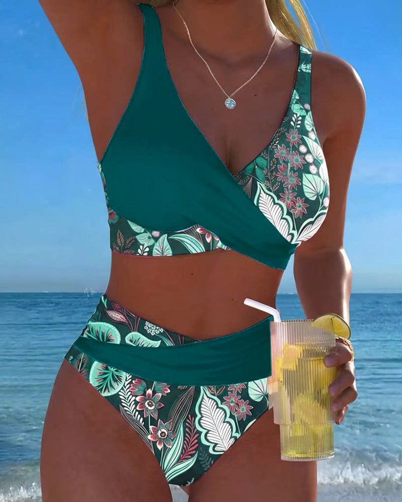 ESTER™ |Bikini Kontrastfarve Mode Floral