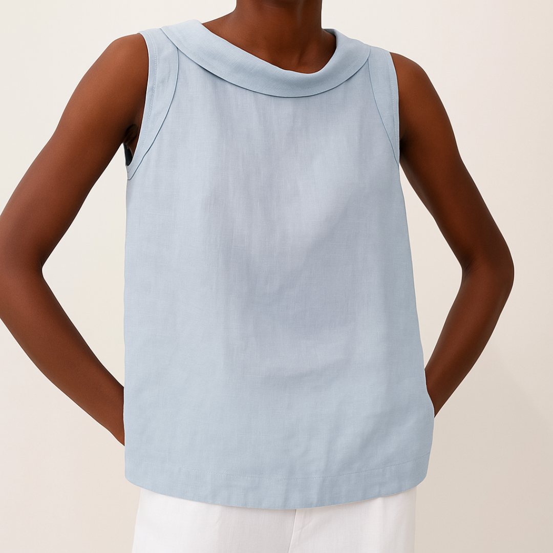 Mia | Dame Ærmeløs Casual Rund Hals Top