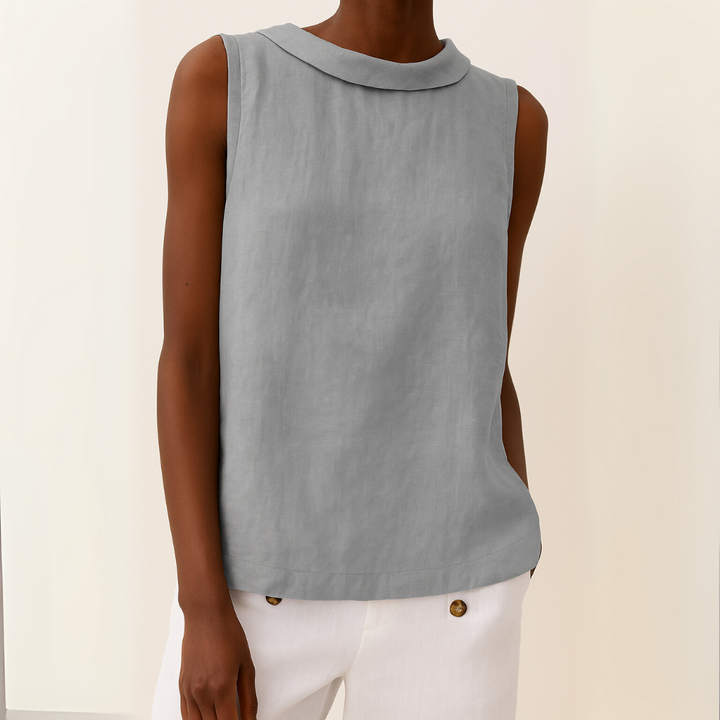Mia | Dame Ærmeløs Casual Rund Hals Top