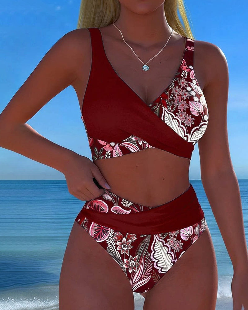 ESTER™ |Bikini Kontrastfarve Mode Floral