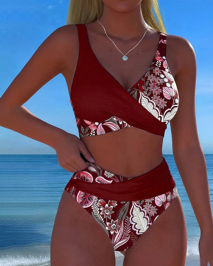 ESTER™ |Bikini Kontrastfarve Mode Floral