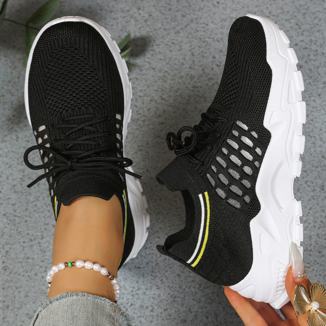 Charlotte | Dame Chunky Strik Løbe Sneakers