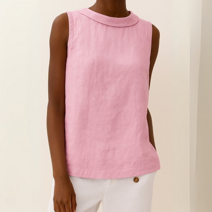 Mia | Dame Ærmeløs Casual Rund Hals Top