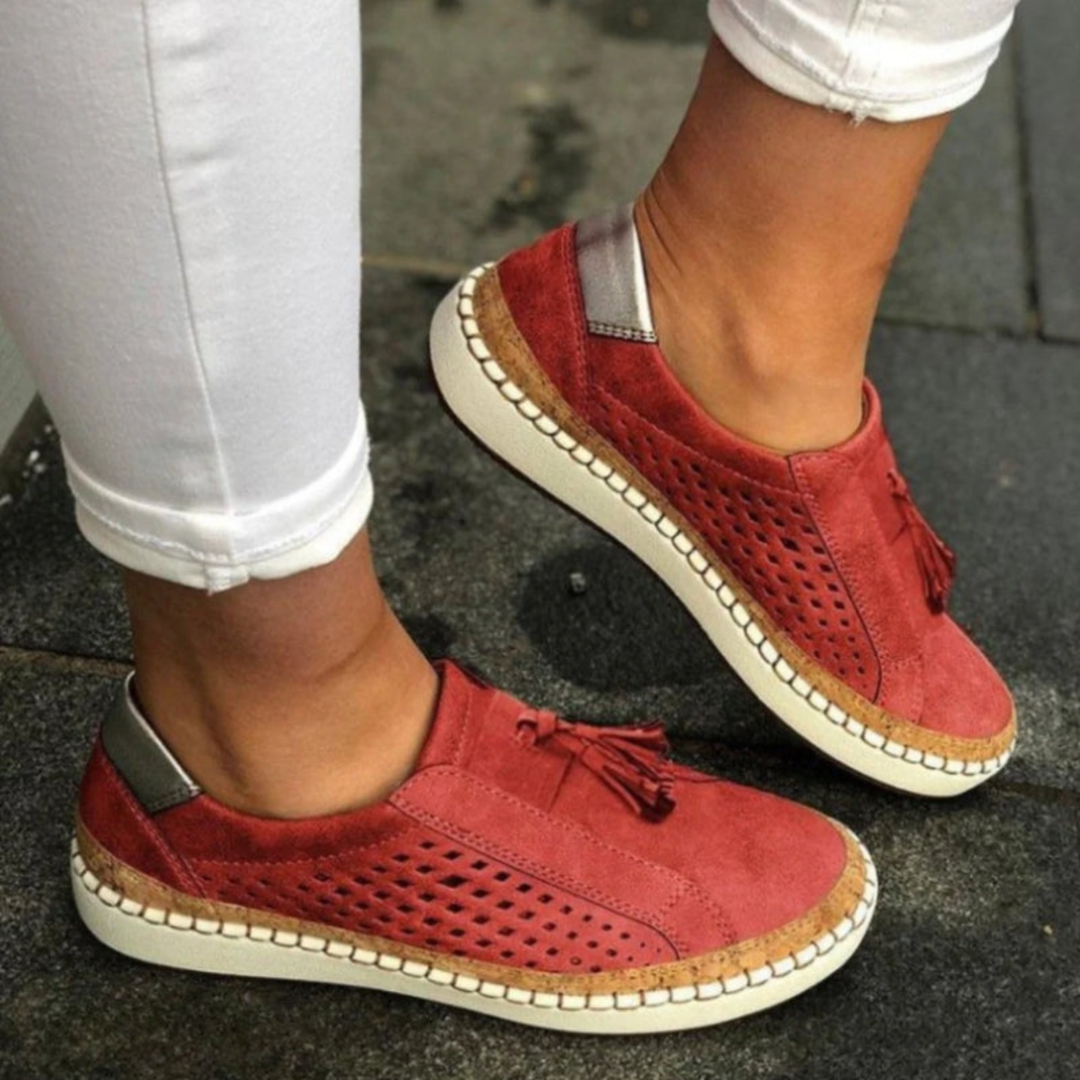 Johanne | Dame Perforeret Slip On Casual Sneakers