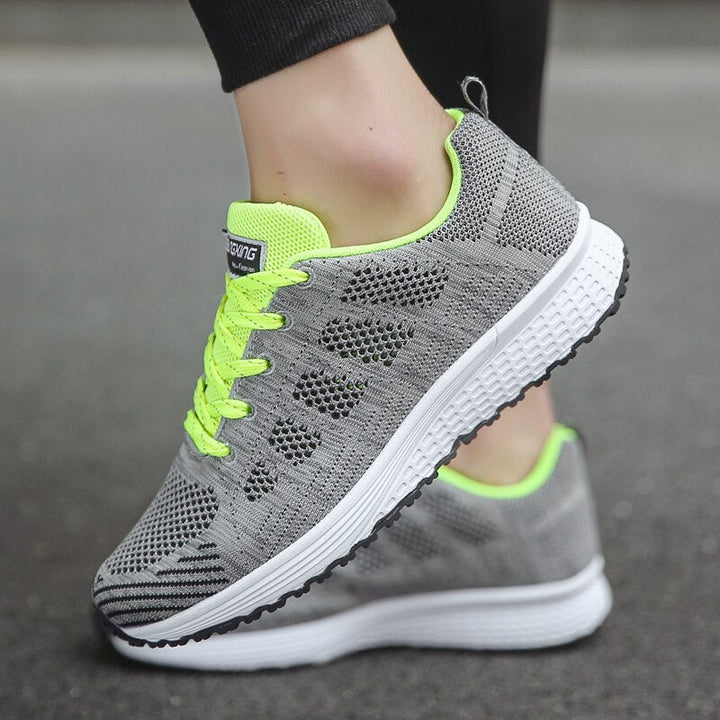 Jane | Dame Snørebånd Afslappede Gå Sneakers