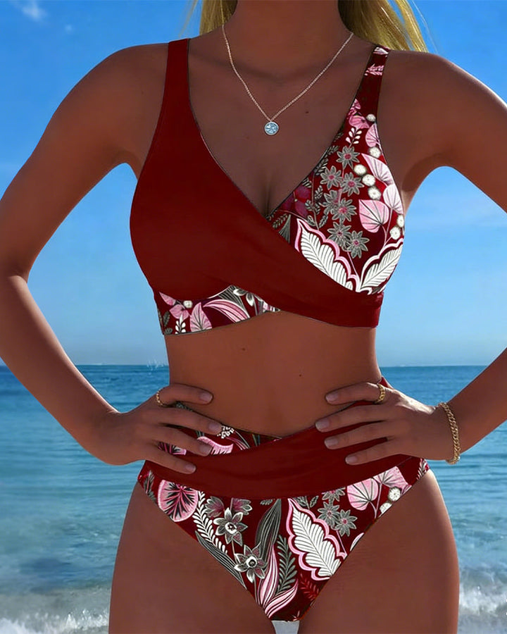 ESTER™ |Bikini Kontrastfarve Mode Floral