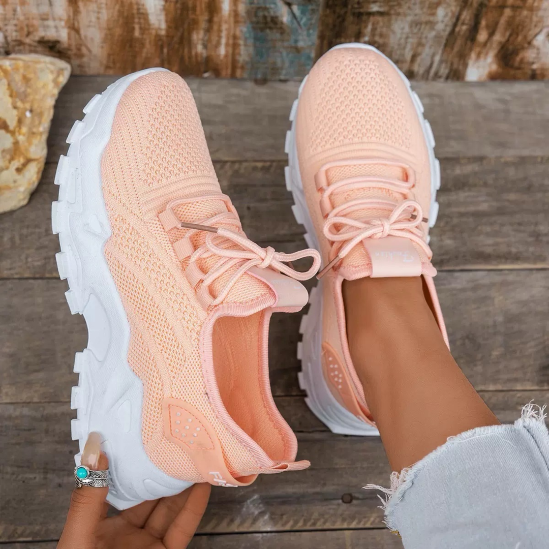 Charlotte | Dame Chunky Strik Løbe Sneakers