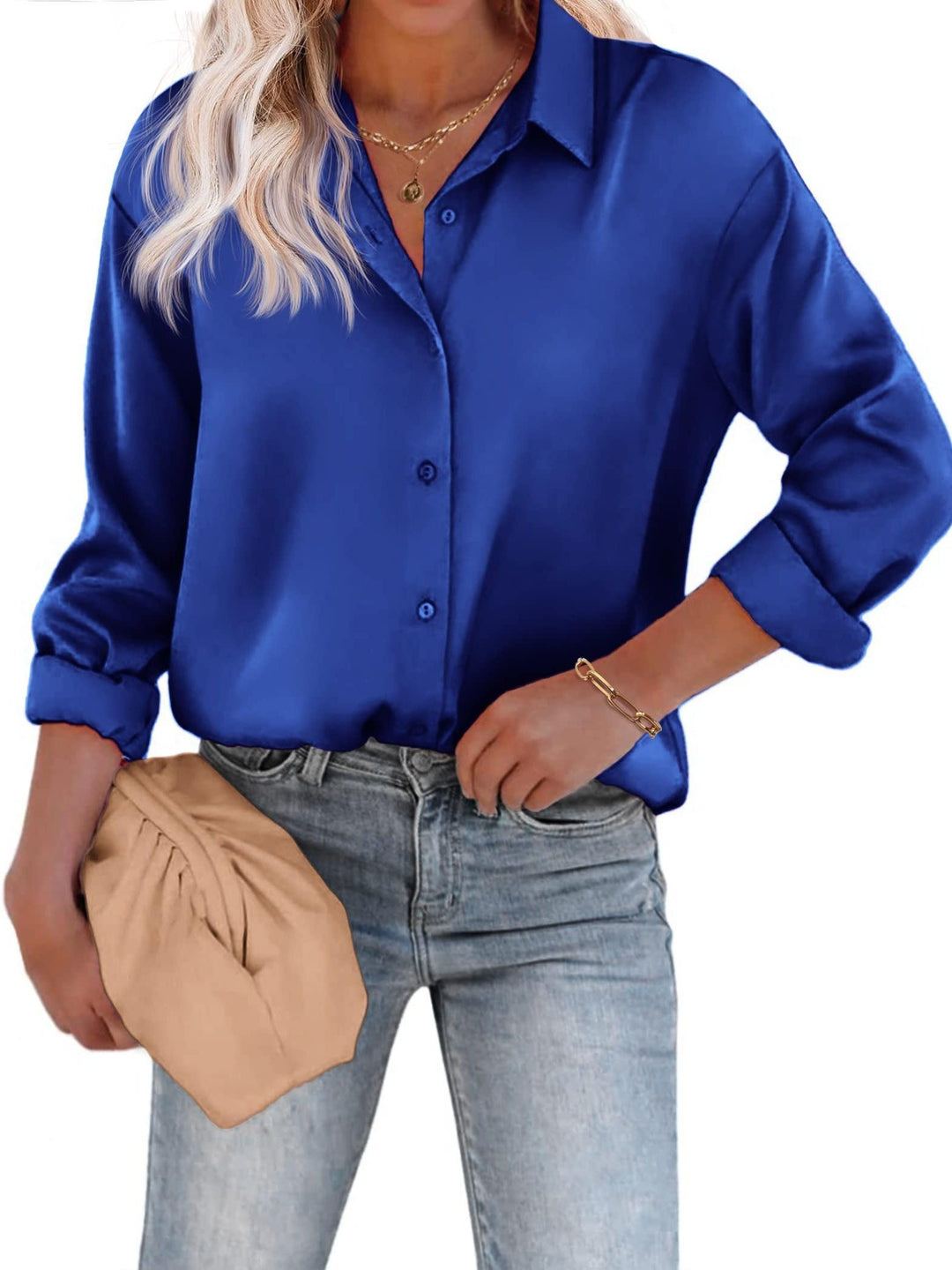 Noelia | Afslappet Og Elegant Skjortebluse Med Knapper