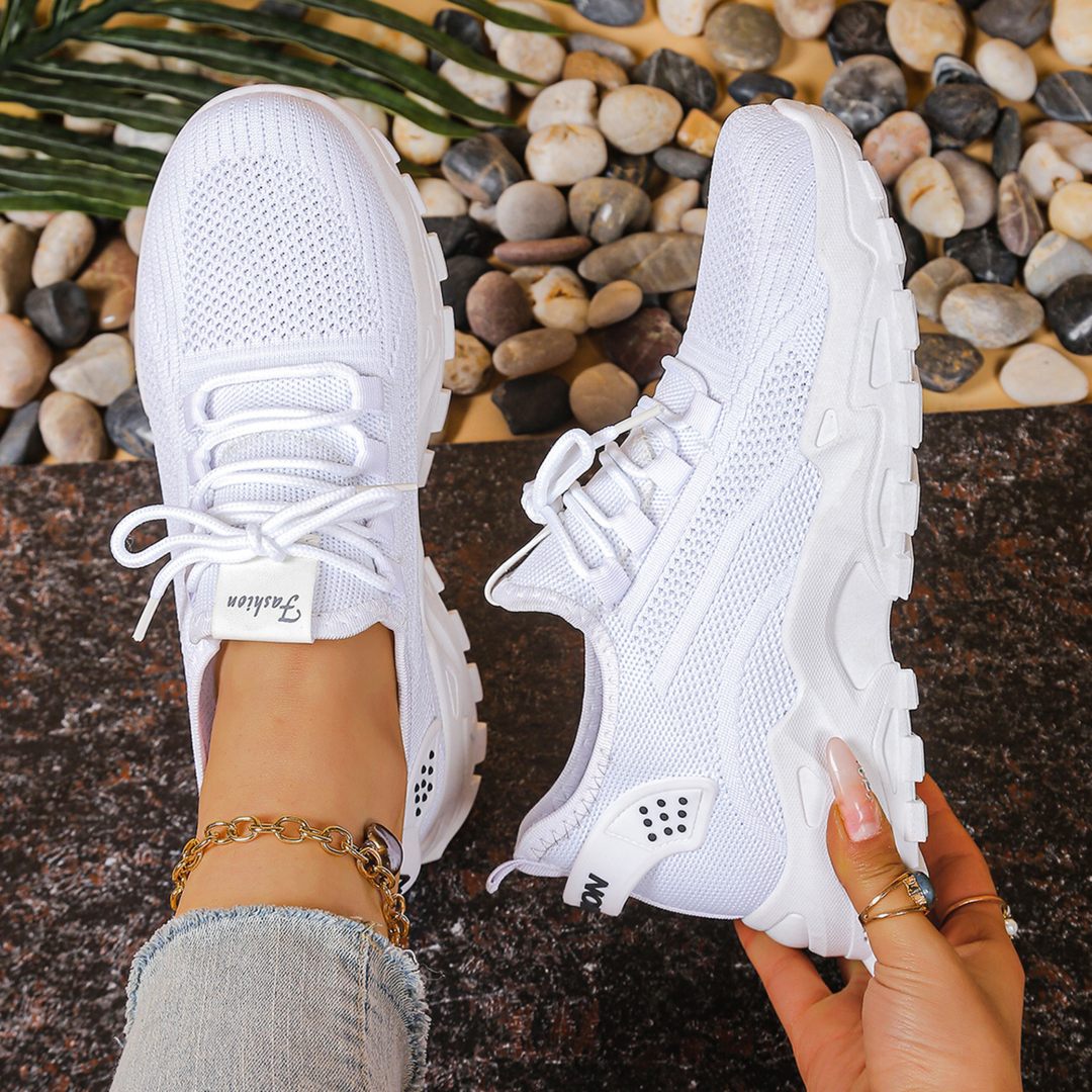 Charlotte | Dame Chunky Strik Løbe Sneakers