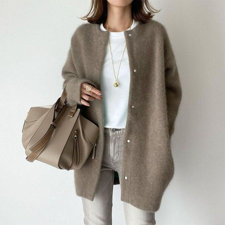 Julia | Blød Knaplukket Cardigan
