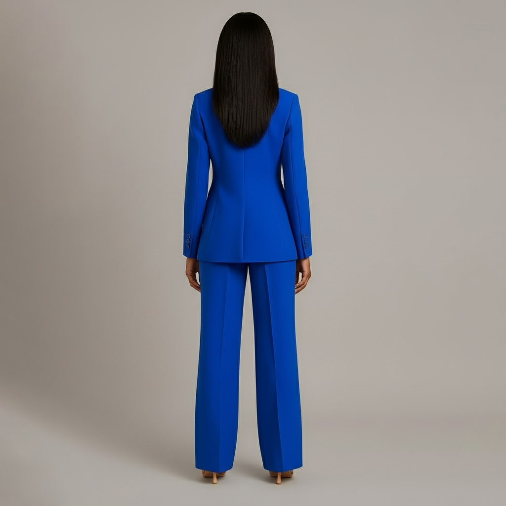 Silla | Chikt formelt jakkesæt med skræddersyet lang blazer til kvinder