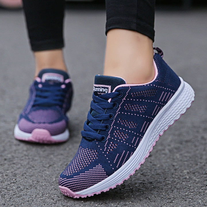 Jane | Dame Snørebånd Afslappede Gå Sneakers