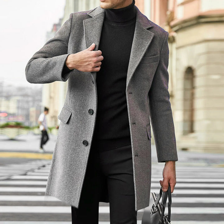 Preben | Herre Vinter Uld Trenchcoat Formelt Business