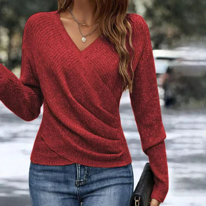 Camilla | Dame Forårs V-Hals Wrap Top