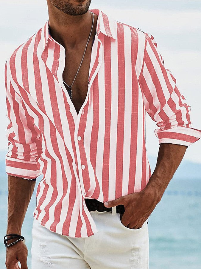 Colin | Riviera Stribet Skjorte