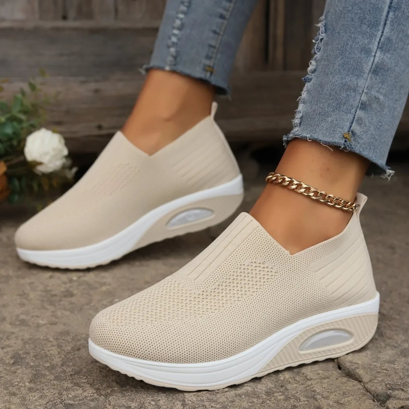 Ortopædiske Komfortsko Dame | Dæmpende Slip-on Hverdagssko
