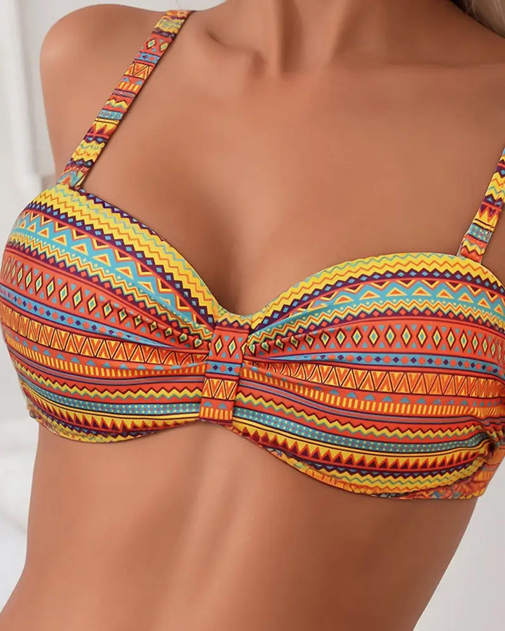 Rosa™ | Bikini med to dele med stribet mønster