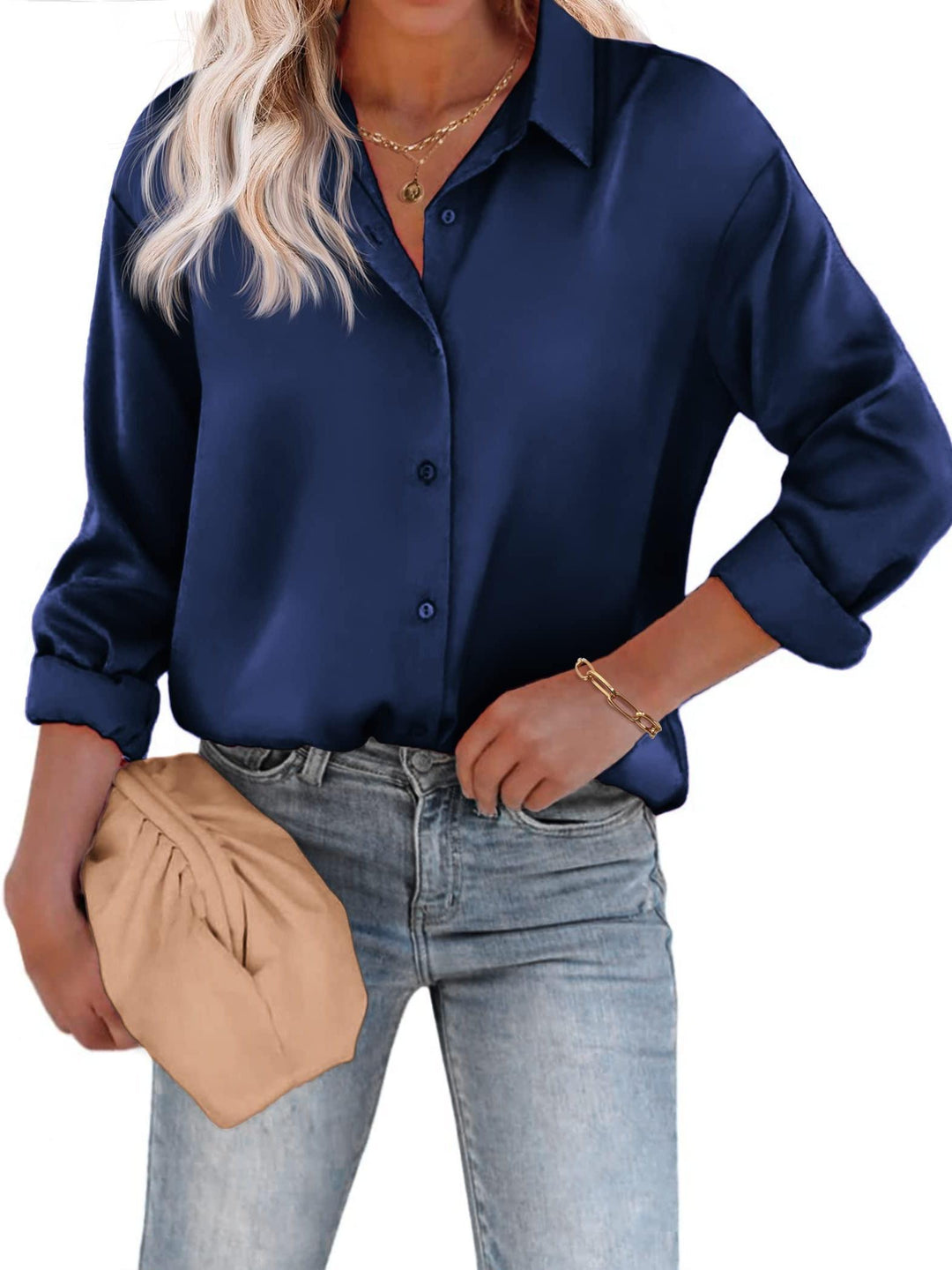 Noelia | Afslappet Og Elegant Skjortebluse Med Knapper