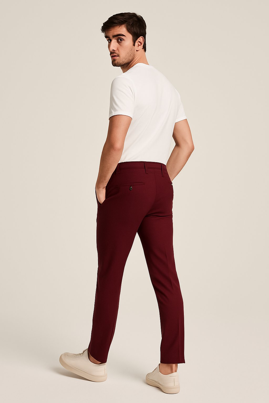 Christian | Herre Skræddersyede Slim-Fit Chino Bukser