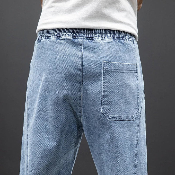 William | Herre Stretch Denim Jogger Bukser Elastisk Talje