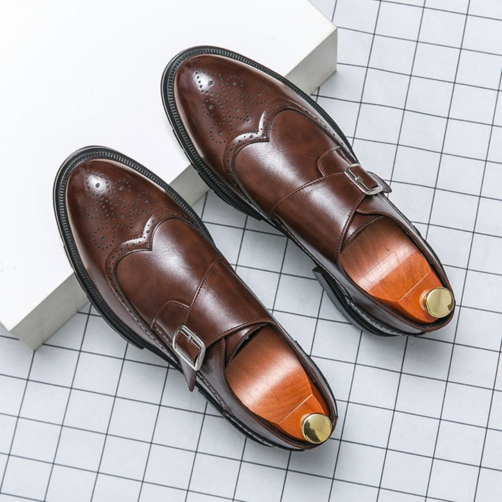 Frederik | Herresko Monk Strap Wingtip Brogue Formelle Lædersko