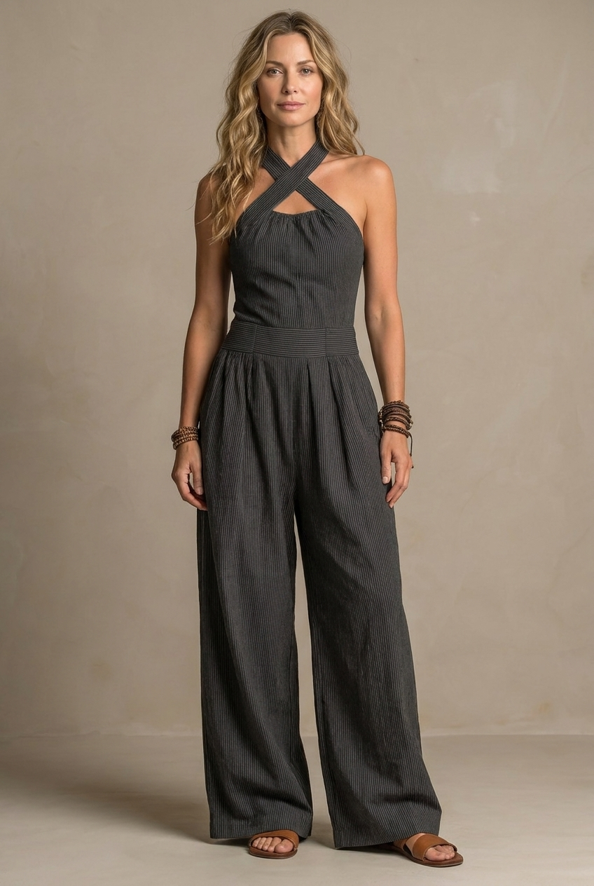 Ariana | Elegant jumpsuit med krydset u-ringning