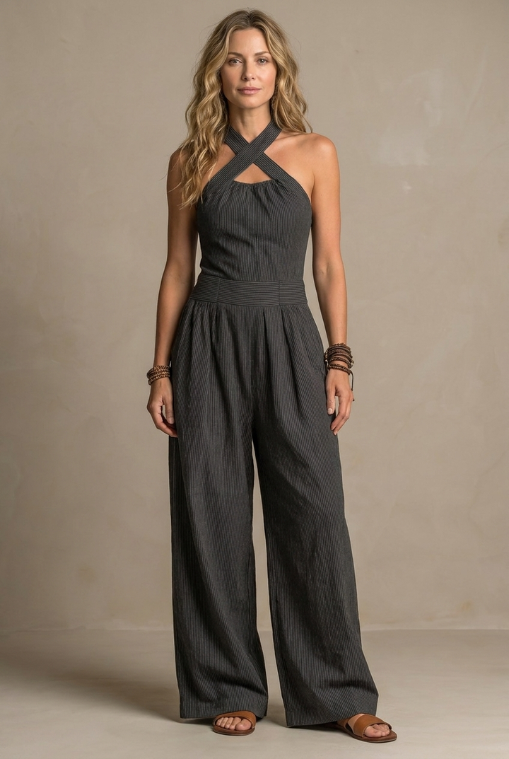 Ariana | Elegant jumpsuit med krydset u-ringning