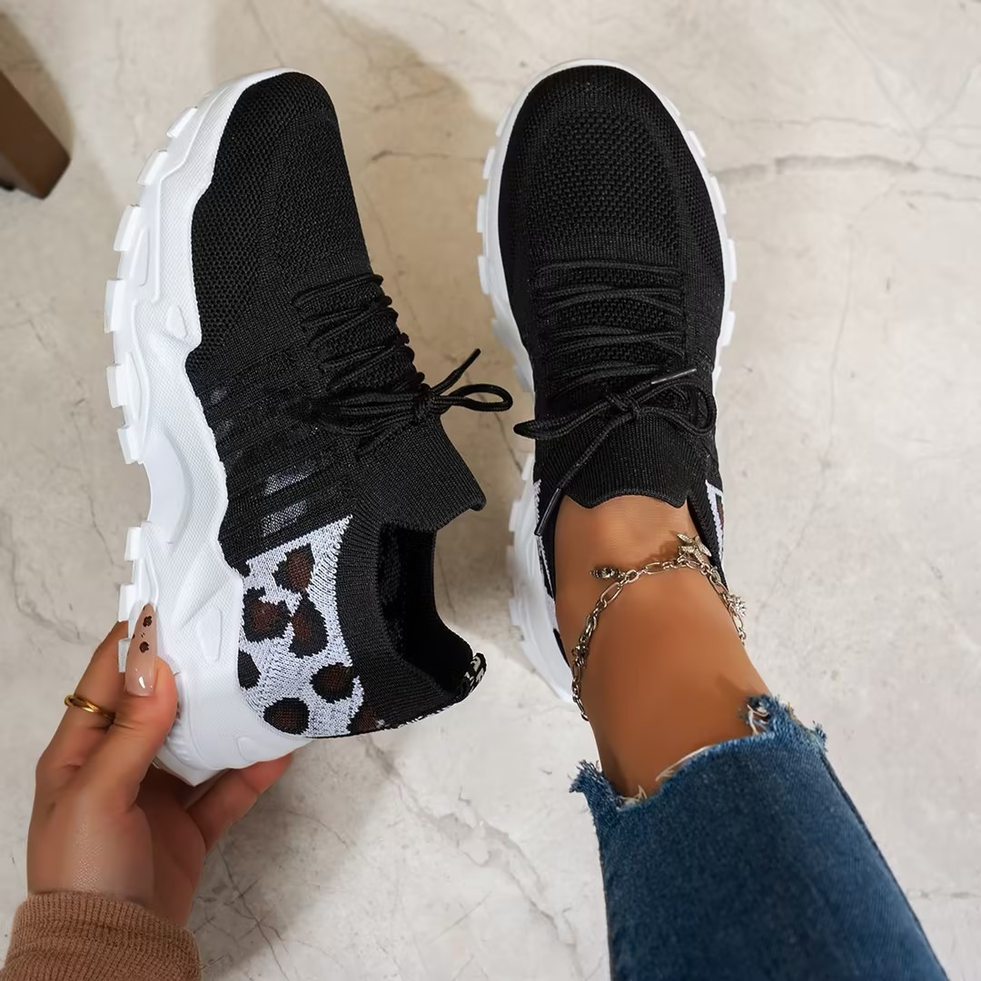 Charlotte | Dame Chunky Strik Løbe Sneakers