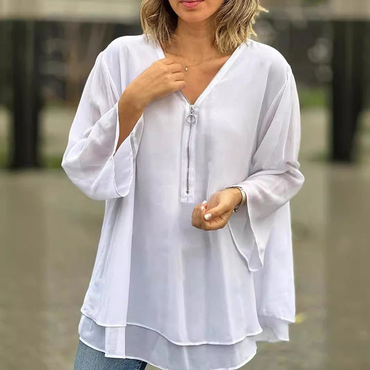 Susie | Stilfuld Løs Bluse