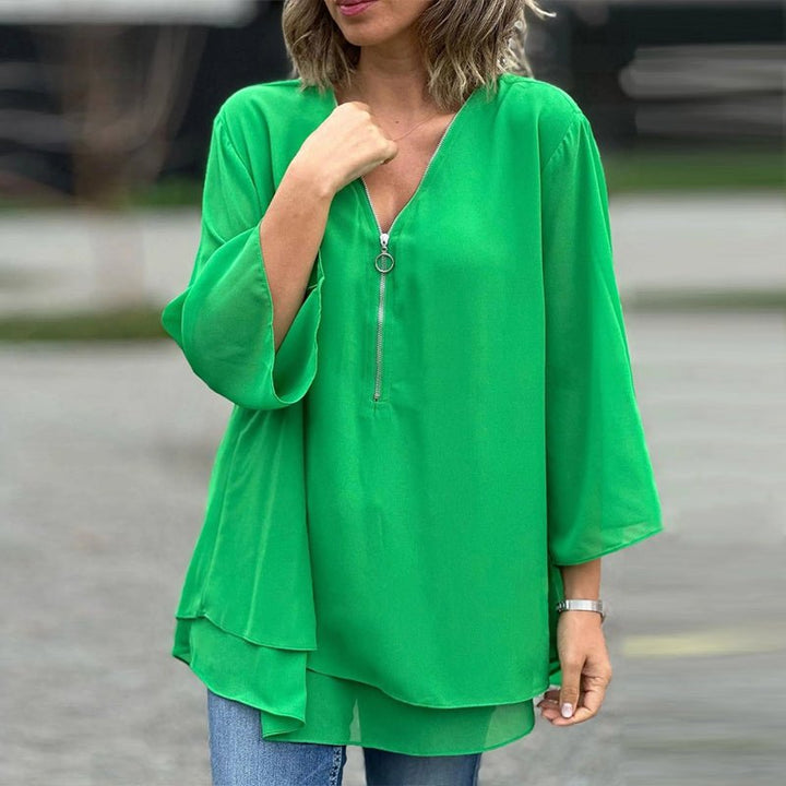 Susie | Stilfuld Løs Bluse
