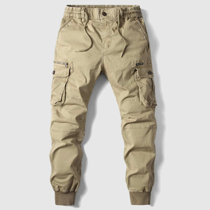 Aage | Herre Slim Fit Casual Bukser Med Cargo Lommer