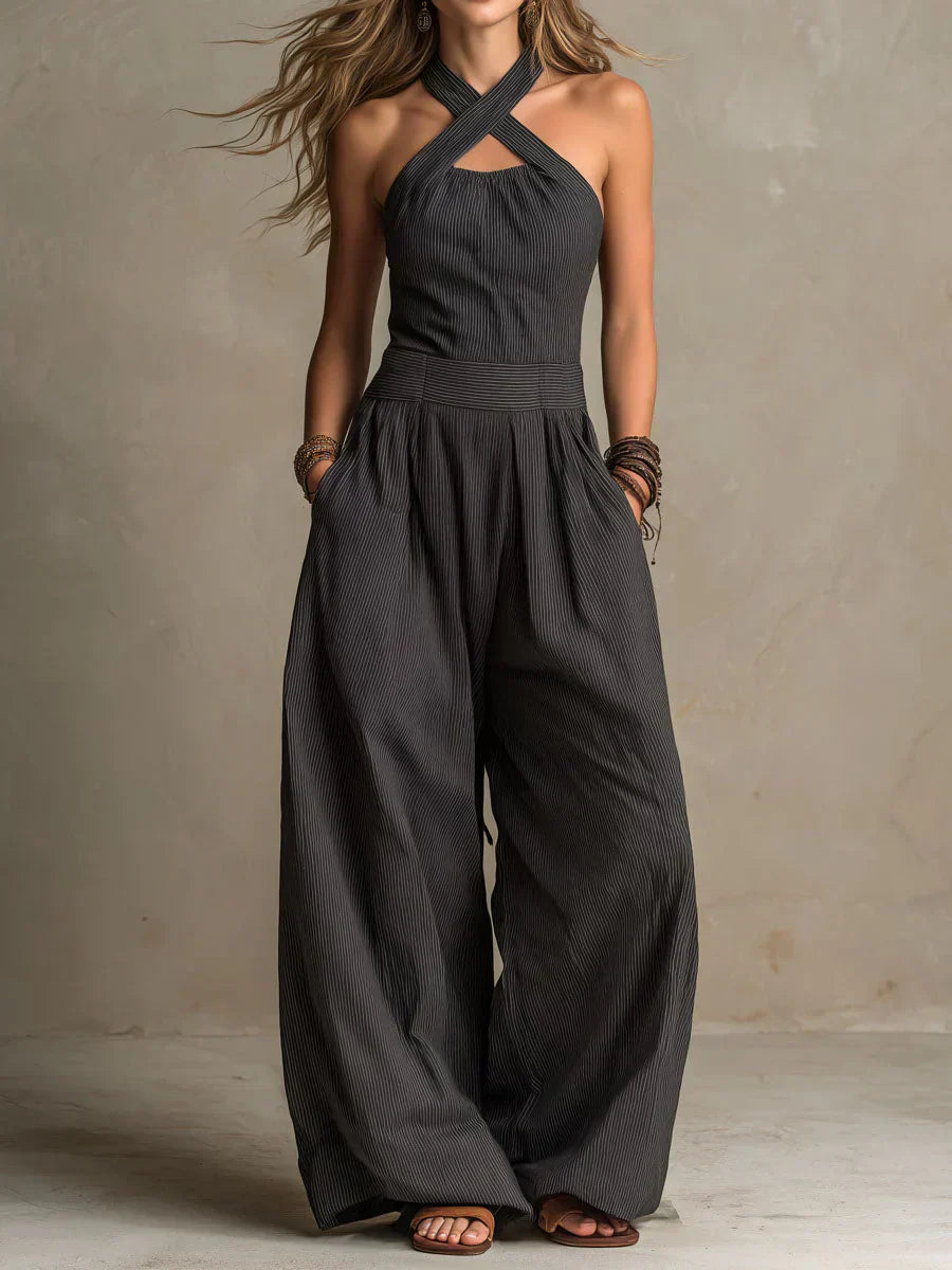 Ariana | Elegant jumpsuit med krydset u-ringning