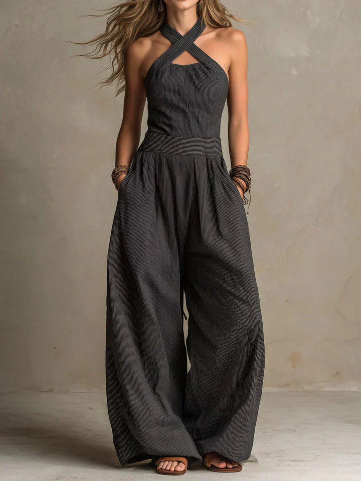 Ariana | Elegant jumpsuit med krydset u-ringning