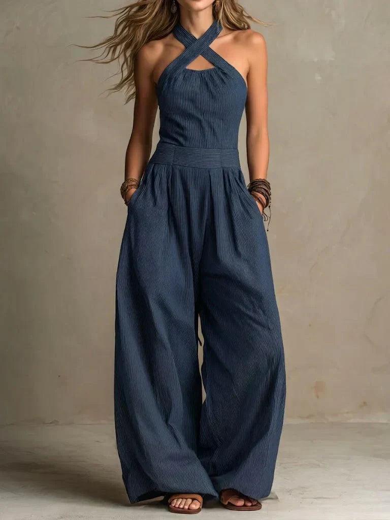 Ariana | Elegant jumpsuit med krydset u-ringning