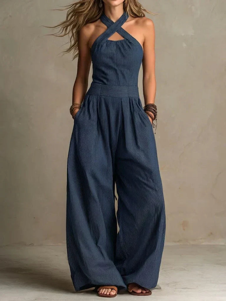 Ariana | Elegant jumpsuit med krydset u-ringning