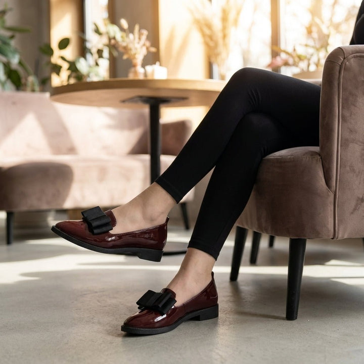 Clara | Orthopedic Loafers Dame Patent Læder Spids Tå