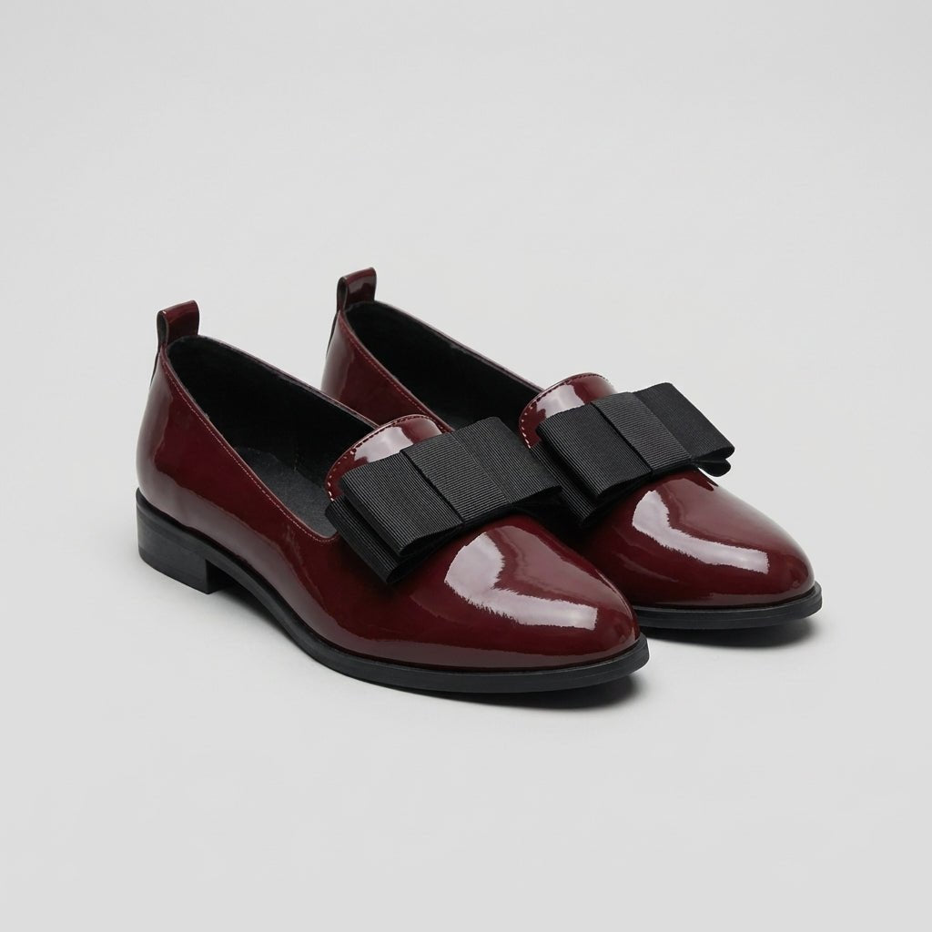 Clara | Orthopedic Loafers Dame Patent Læder Spids Tå