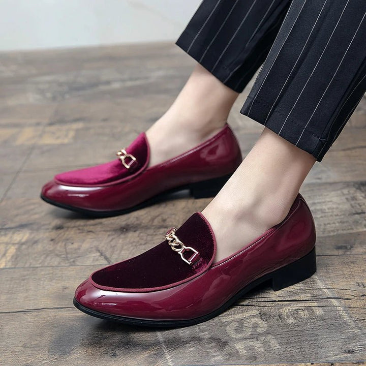 Henrik | Ortopædiske Loafers Slip-On Velour Guldkæde Komfort