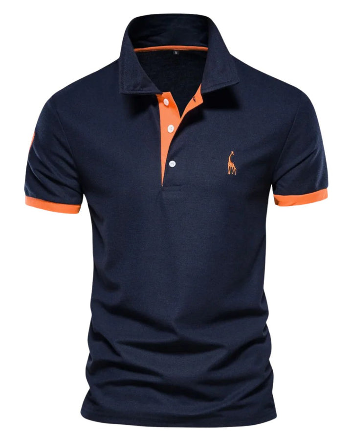 Liam™ – Poloshirt med knapkrave og kontrastdetaljer