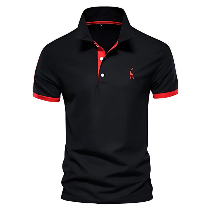 Liam™ – Poloshirt med knapkrave og kontrastdetaljer