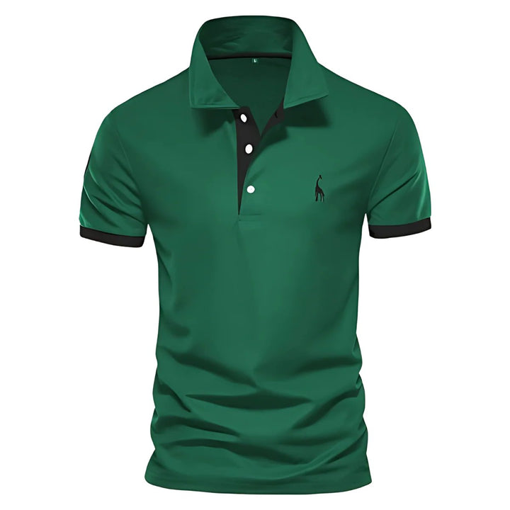 Liam™ – Poloshirt med knapkrave og kontrastdetaljer