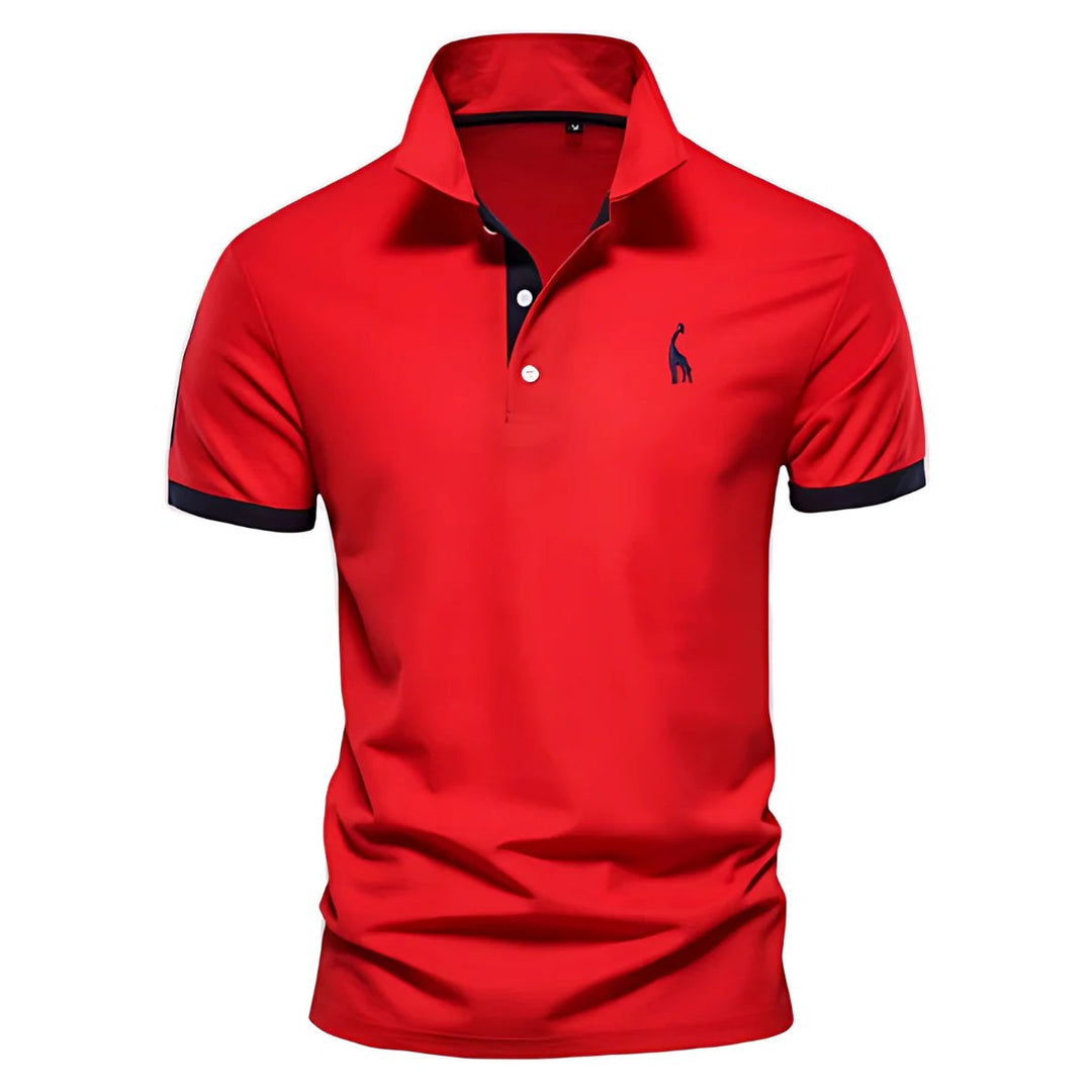 Liam™ – Poloshirt med knapkrave og kontrastdetaljer