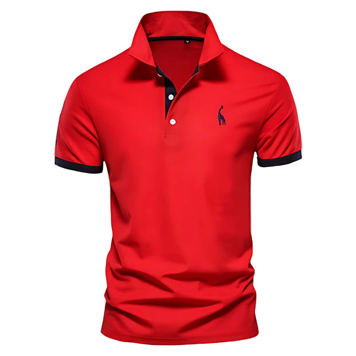 Liam™ – Poloshirt med knapkrave og kontrastdetaljer