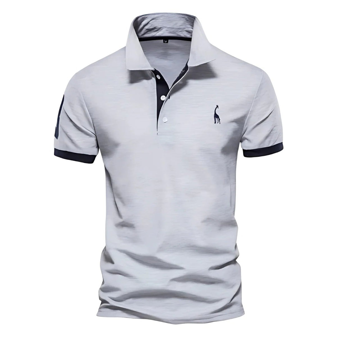 Liam™ – Poloshirt med knapkrave og kontrastdetaljer