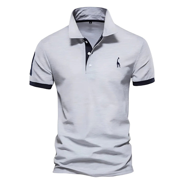 Liam™ – Poloshirt med knapkrave og kontrastdetaljer