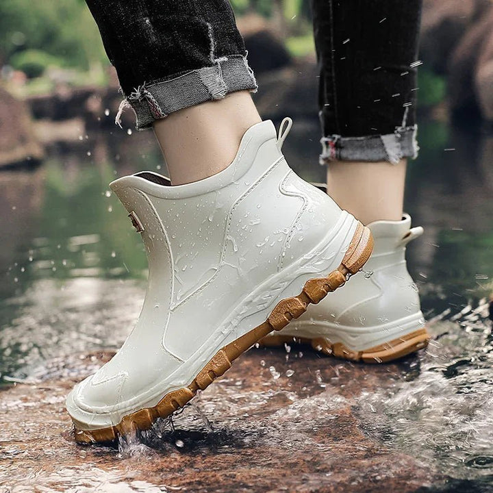 Magnus | Waterproof støvler ankelstøvler gummimateriale slip-on