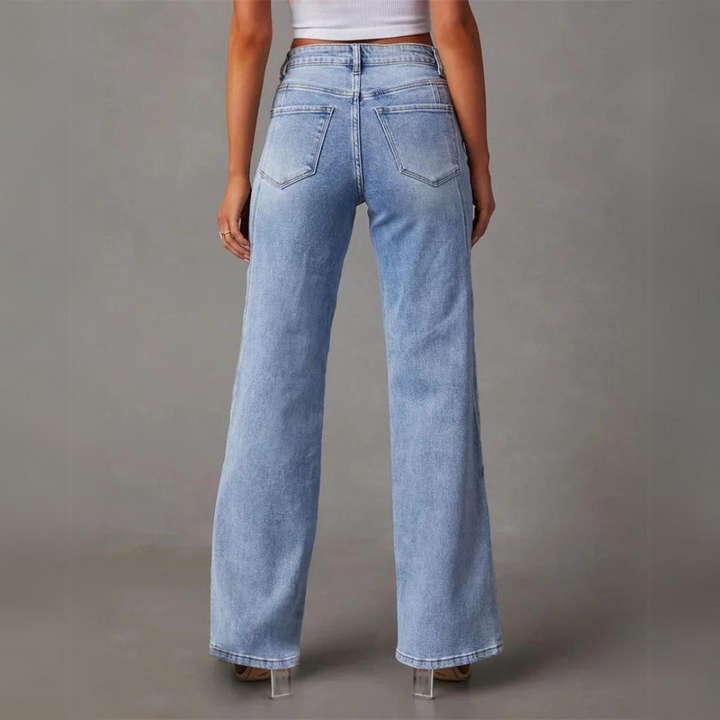 Hilda | Dame Klassiske Lige Ben Denim Jeans