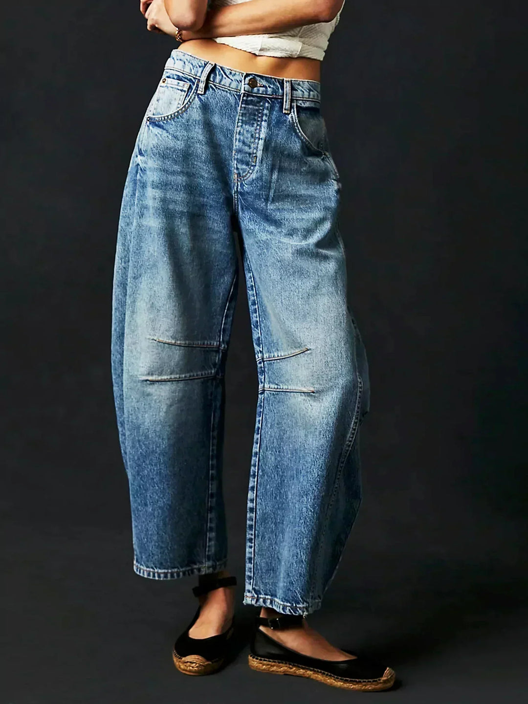 Inger | Dame Leopardprint Wide Leg Jeans