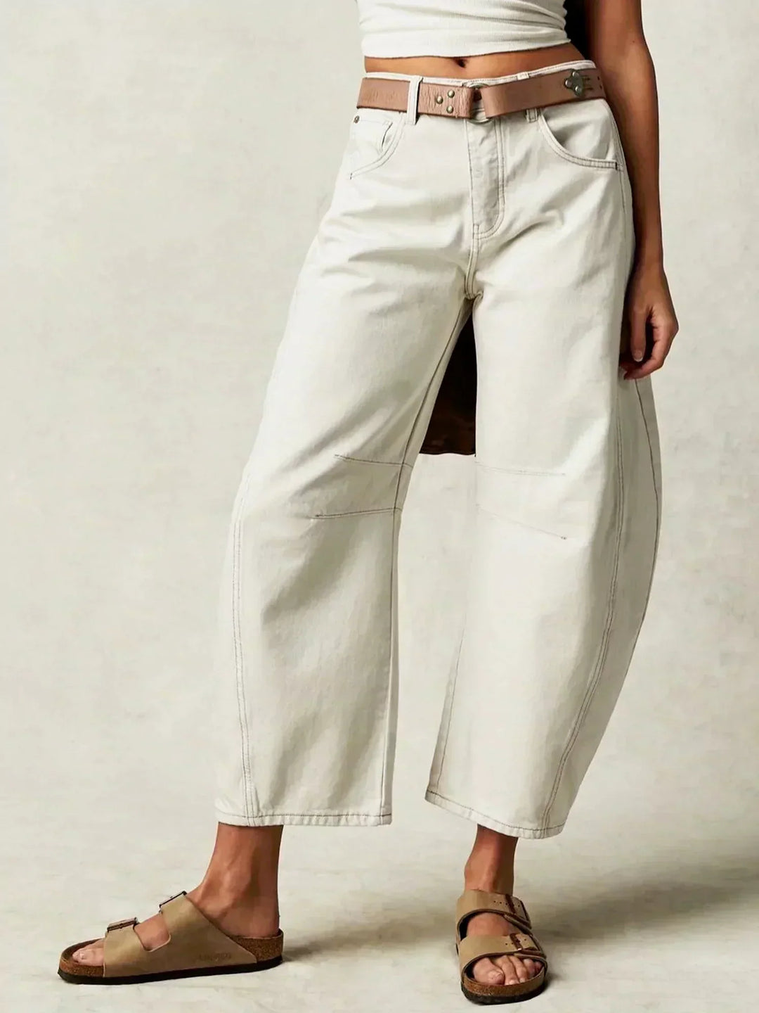 Inger | Dame Leopardprint Wide Leg Jeans